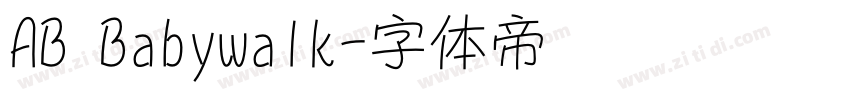 AB Babywalk字体转换